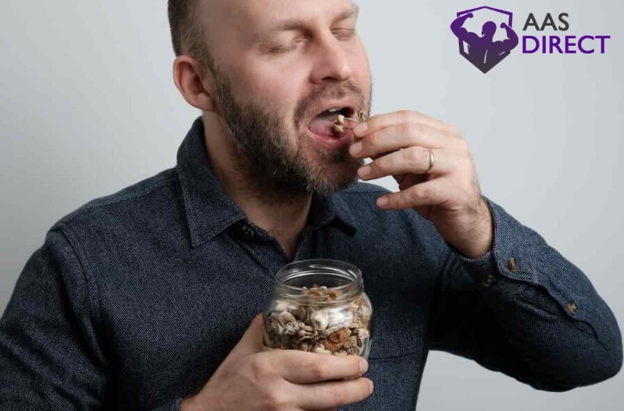 consuming psilocybin mushrooms